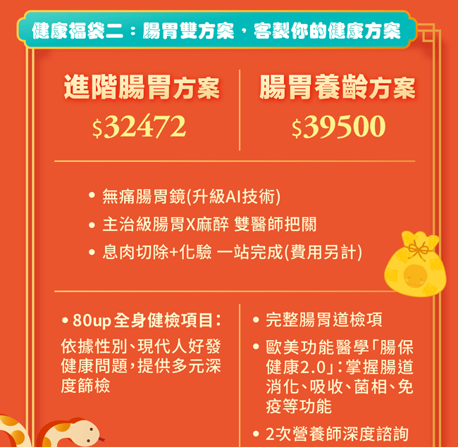 健康福袋二 腸胃雙方案